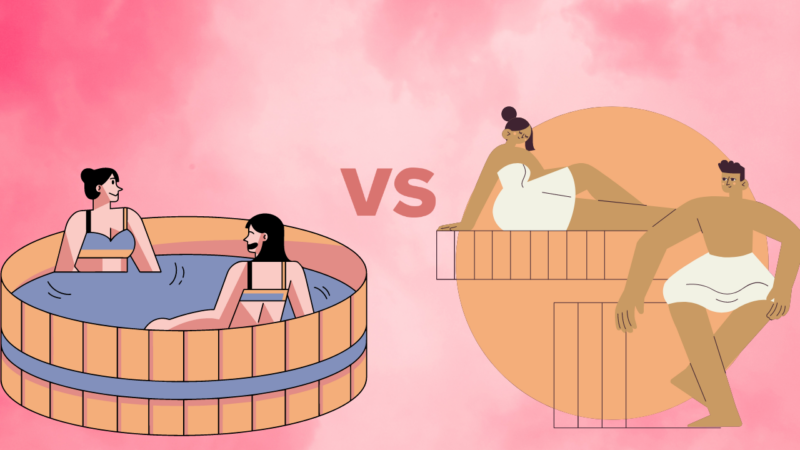 hot tub vs sauna